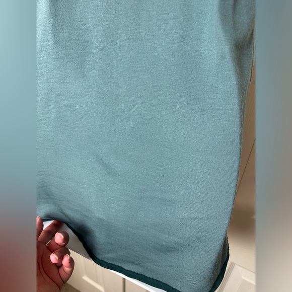 Anthro DOLAN Acadia Embroidered Tank Top Scroll Paisley Teal Blue Green Textured - Picture 9 of 11